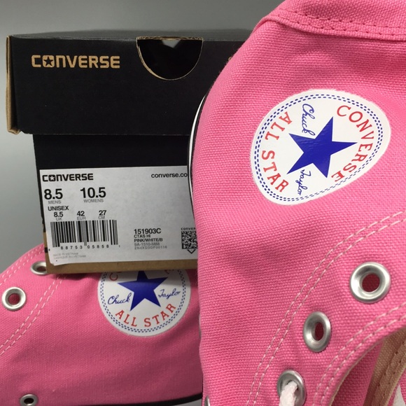 Converse CTAS Hi pink/white/blue WMNS sneakers - Picture 8 of 8